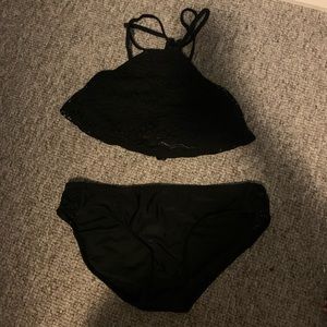 Black Lace Bathing Suit